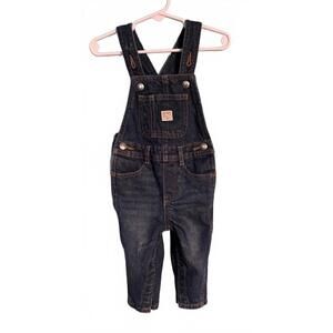 Old Navy Baby Denim Long Overalls 6-12 Months Adjustable Infant